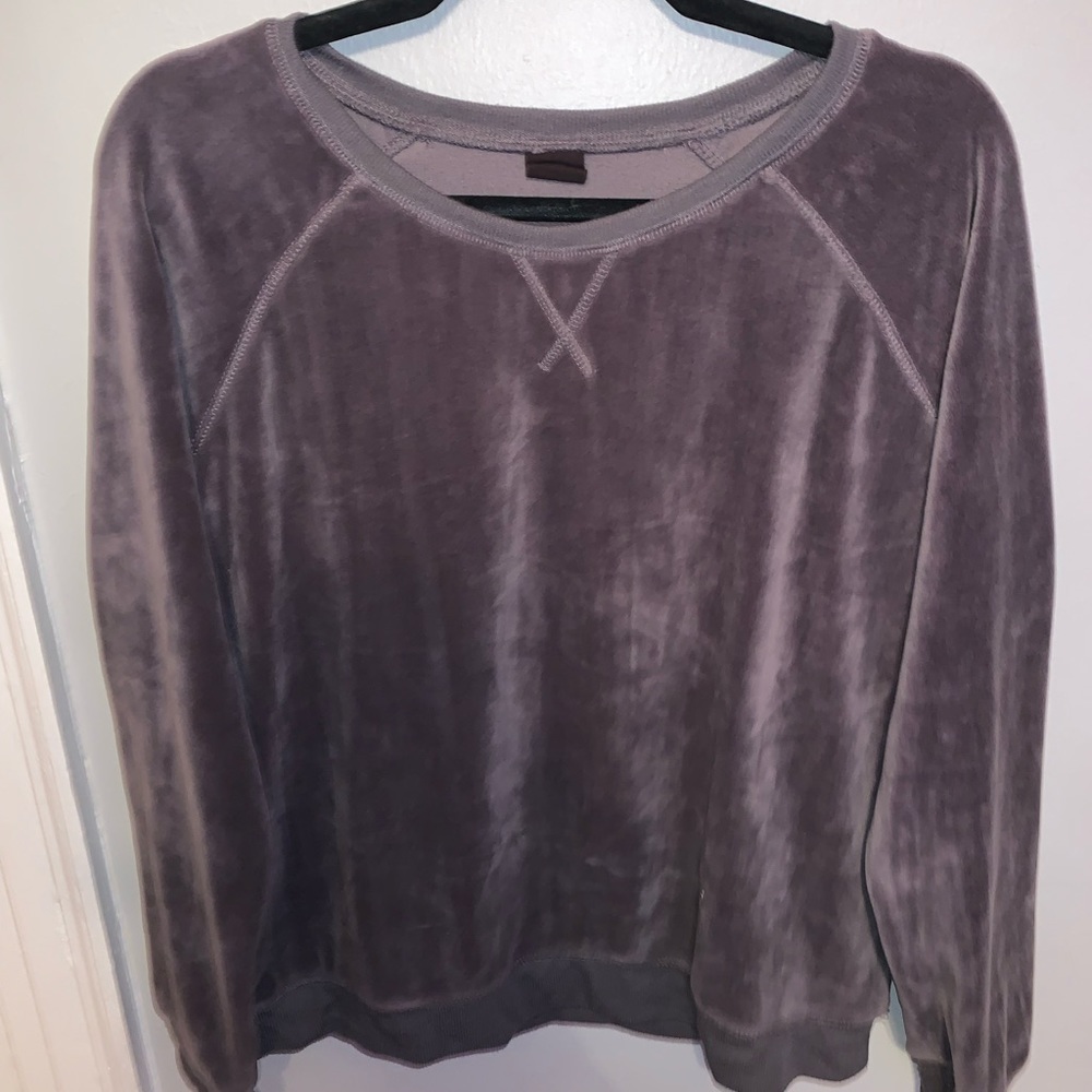 Free press velour sweatshirt